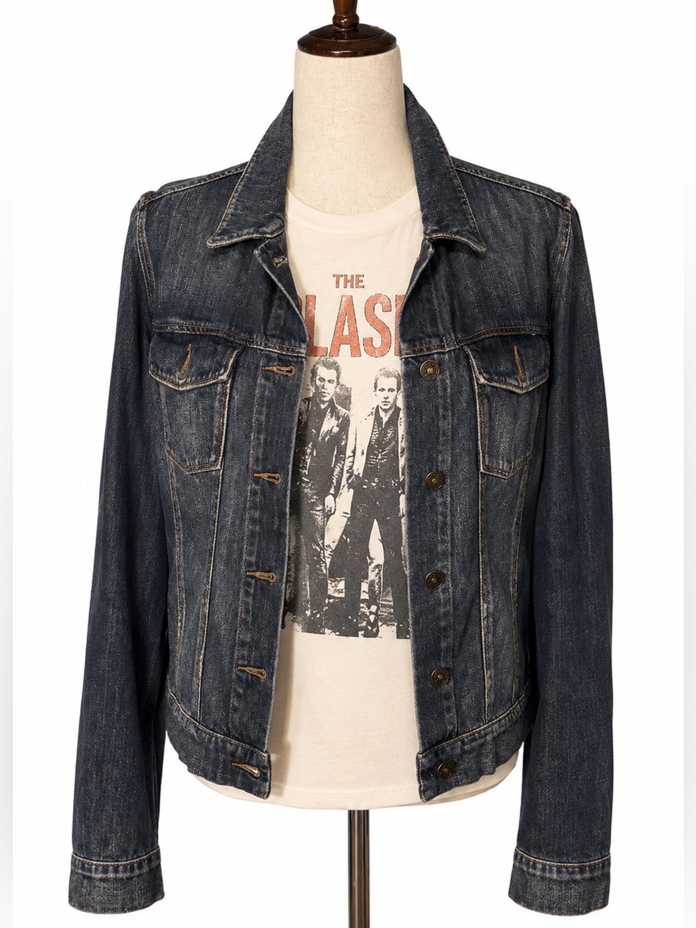 Paige classic denim jean jacket. Staple for any wardrobe. S